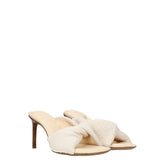 Jacquemus Beige Fabric Stiletto Heel Sandals